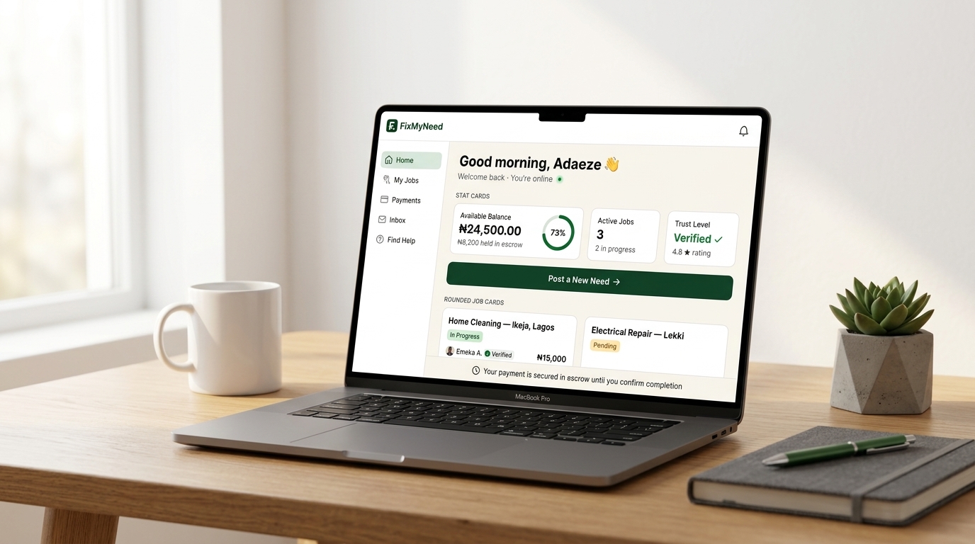 Customer job tracking dashboard