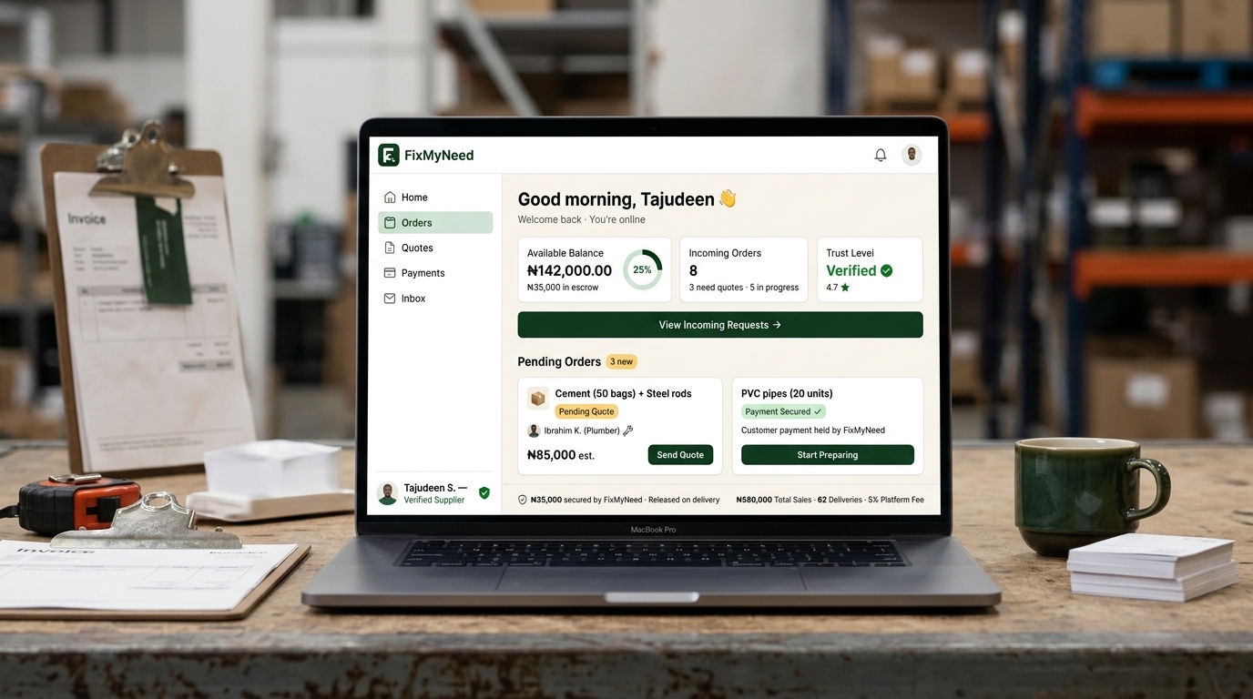 Supplier inventory and order management